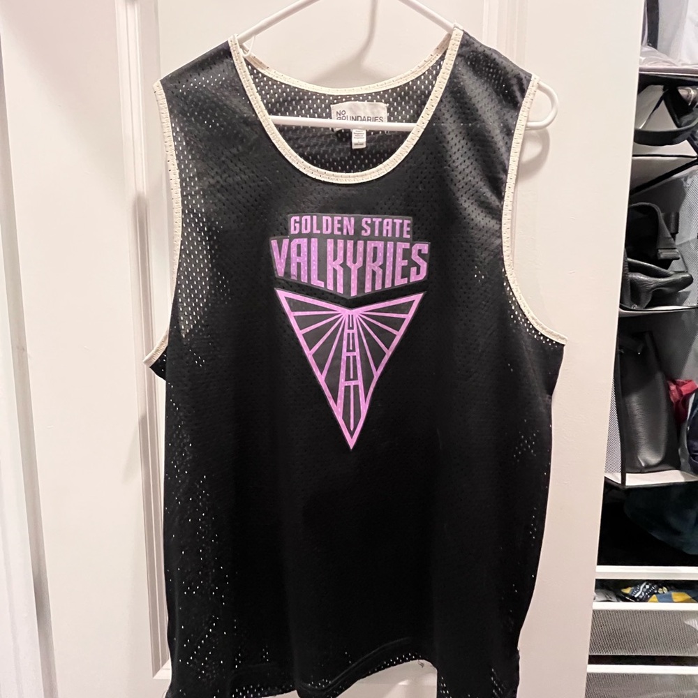 No Boundaries Black and White Mesh Tank Top